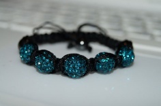 Браслет Шамбала Exclusive Turquoise/Black