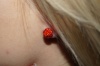 Серьги Nails Red