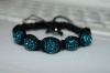 Браслет Шамбала Exclusive Turquoise/Black